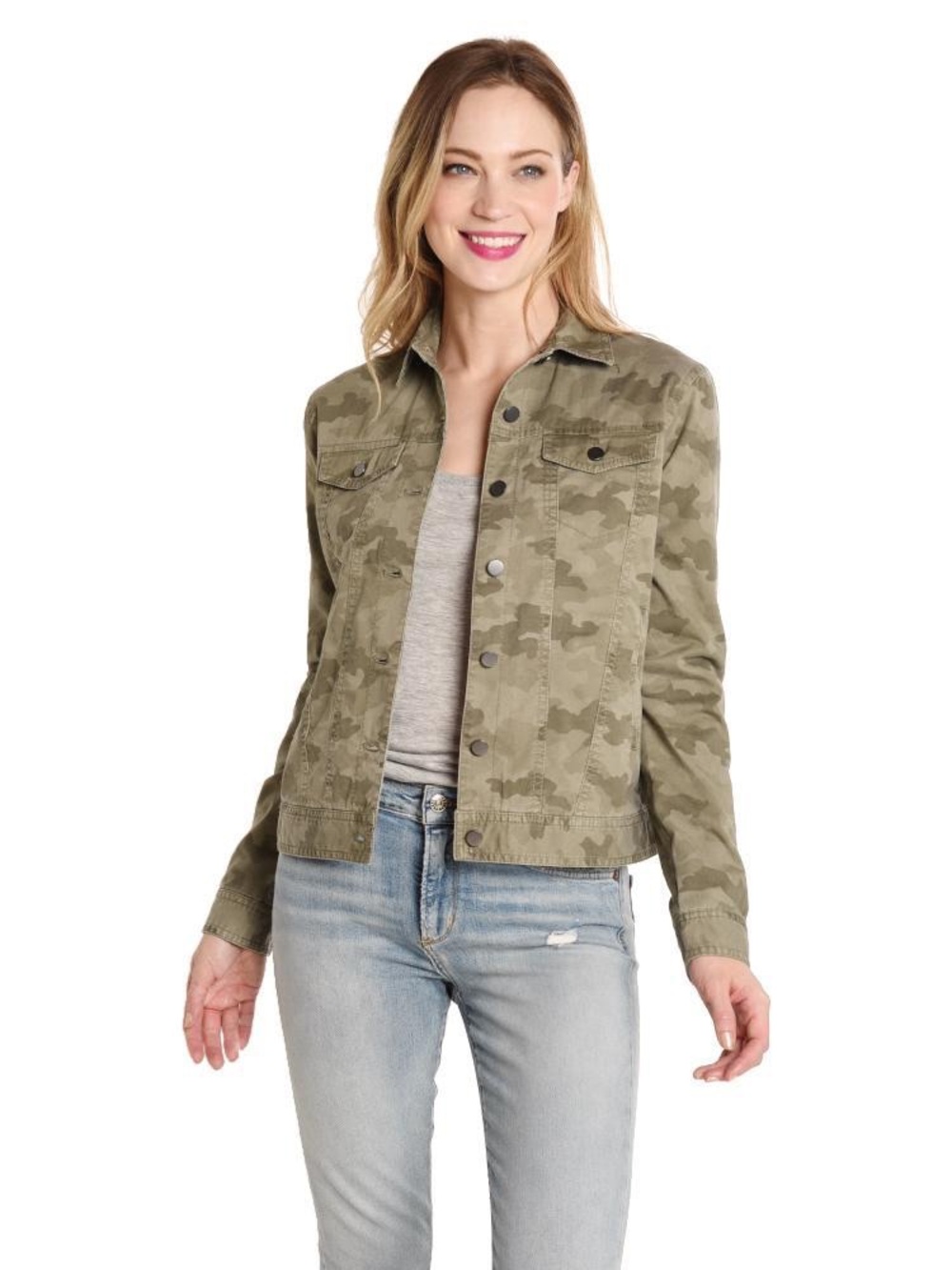 ATM Anthony Thomas Melillo Sage Camo Trucker Jacket Size L